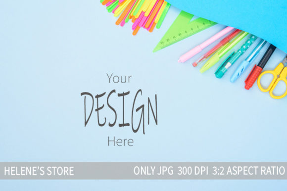 Back to School Flat Lay Backdrop Mockup: A Practical Tool for Digital Designers