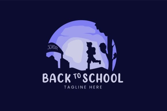 Back to School Illustration Logo