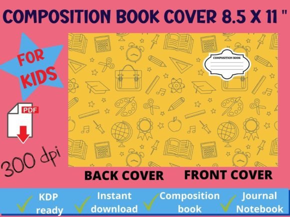 Back to School KDP Cover Notebook Kids