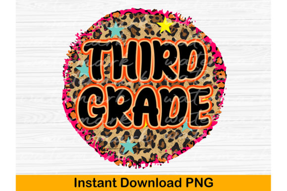 Back to School, Third Grade Sublimation