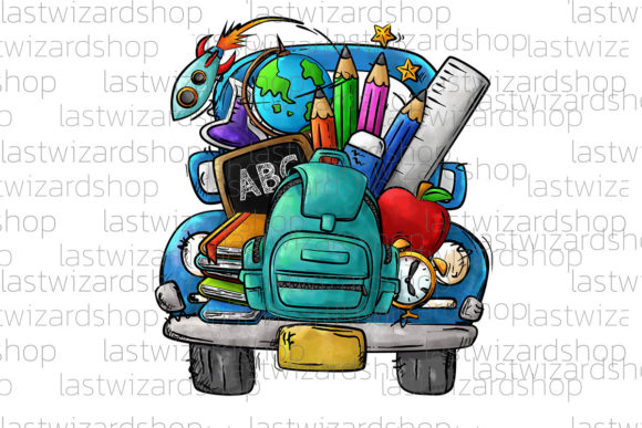Back to School Truck Png, Teacher Png: A Versatile Design for Creative and Practical Use