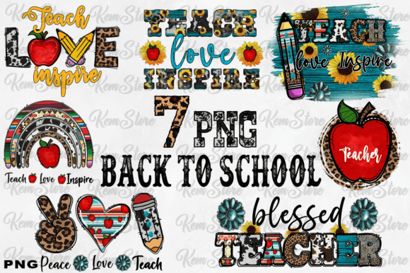 Back to School Western Bundle: A Digital PNG Download for Creative Creators