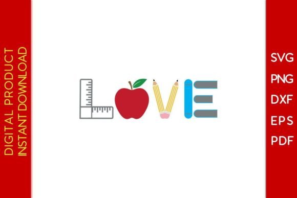 Love Kindergarten Back to School SVG Tee: A Versatile Design for Creative Projects