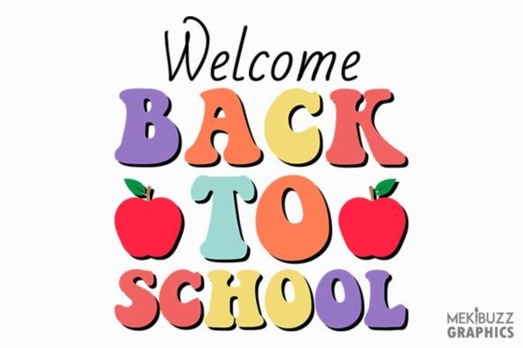 Welcome Back to School PNG Clipart for Creative and Business Use